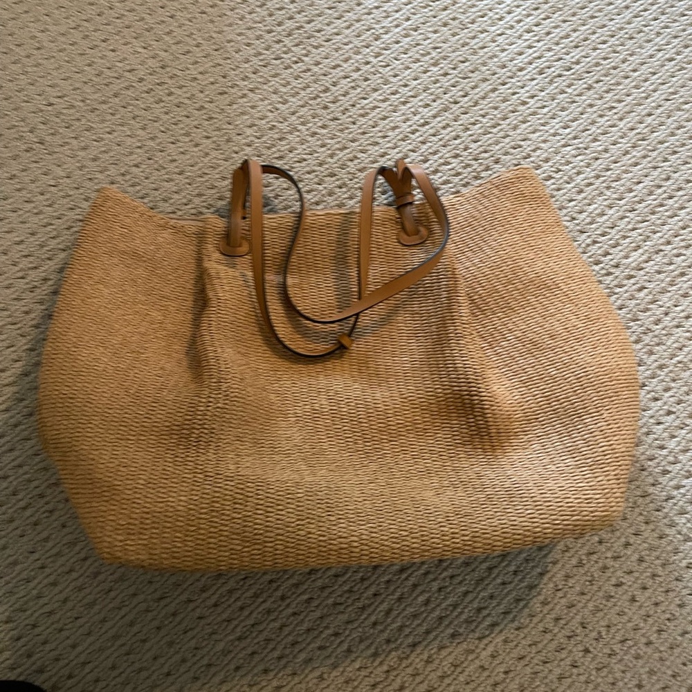 H&M straw beach tote